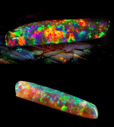 The Virgin Rainbow Opal. Formed millions of years ago and is made up of fossilized dinosaur bones. Worth over $1million