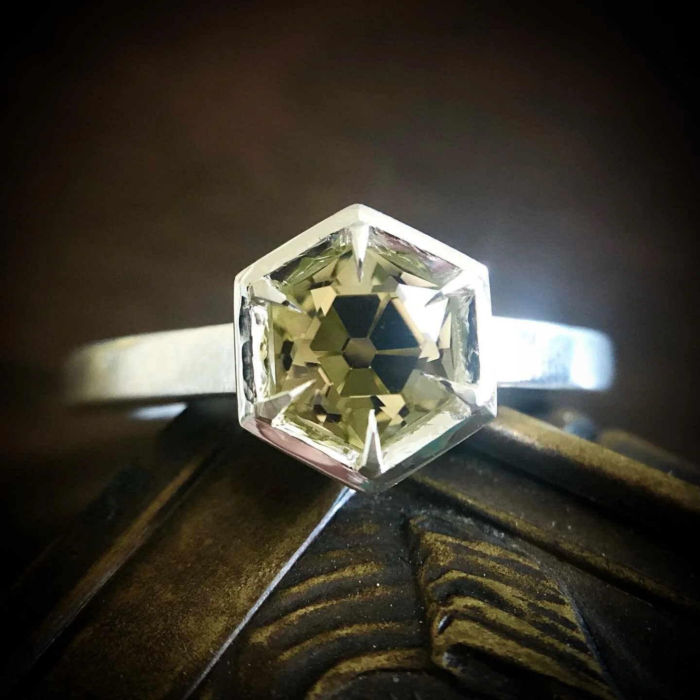 I sat on this ring for a while, before deciding to officially let it go. 
This ring is super special  because it&rsquo;s the first piece created with a gemstone that I cut. 
Many of you guys know this already, but for those that don&rsquo;t, we are a