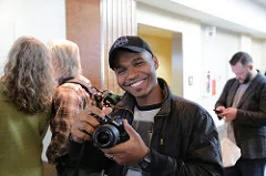 Utah State University student Jarlin Division Photo by Troy Bonnes