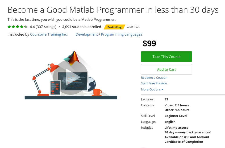 Matlab Programming for Beginners, Coursovie Training Inc. All Rights Reserved.