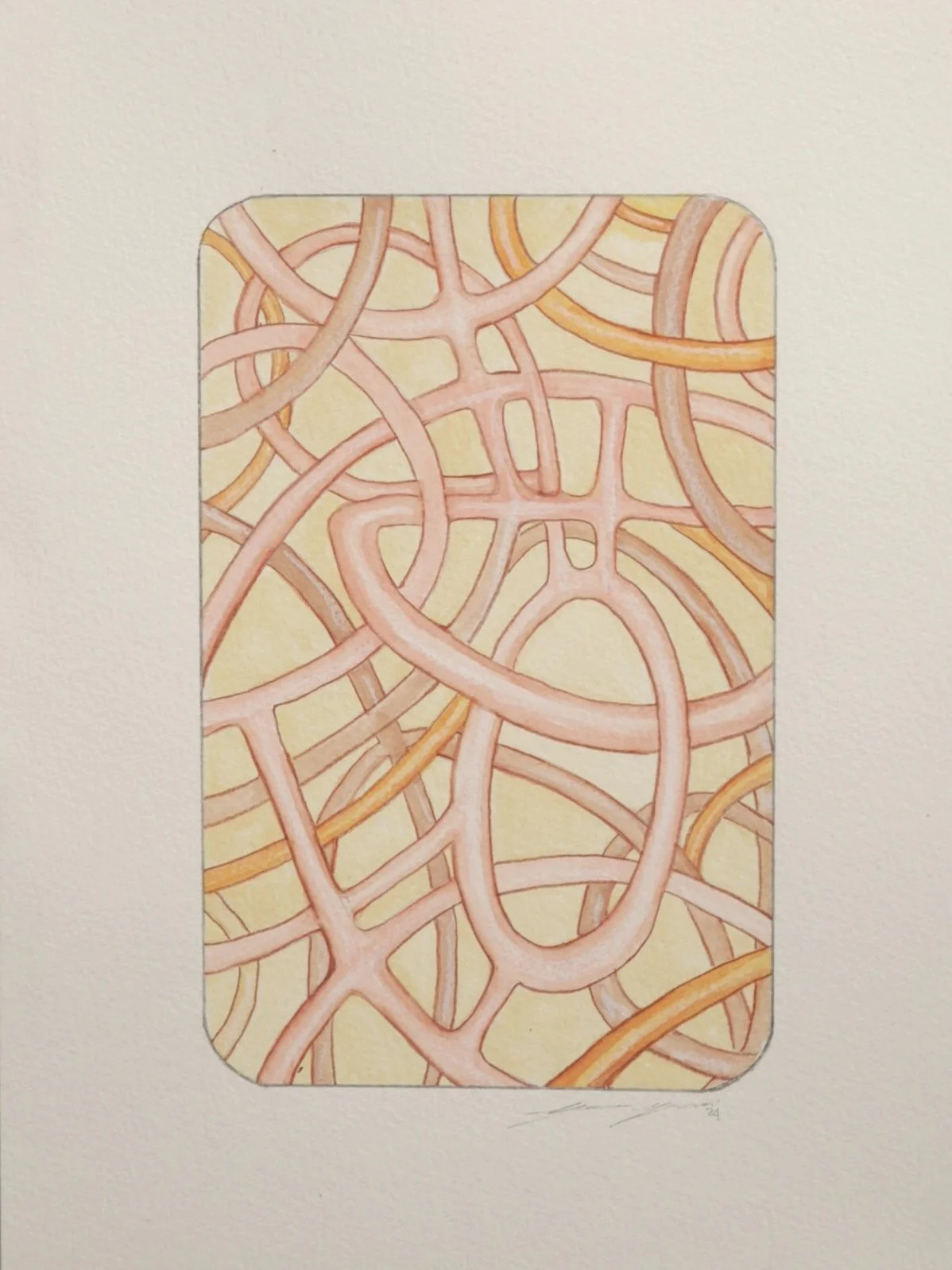 Watercolor and pencil on paper 2024
