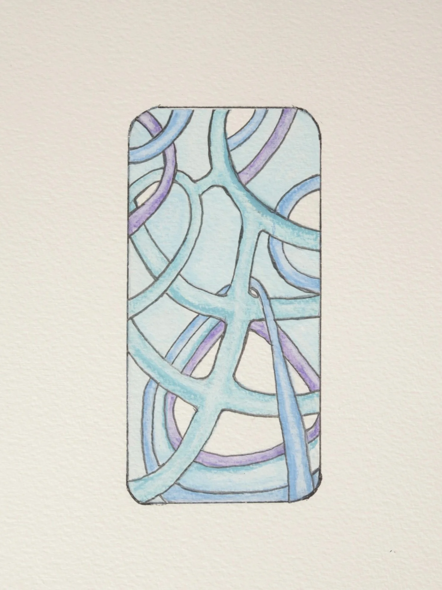 Watercolor and pencil on paper 2024