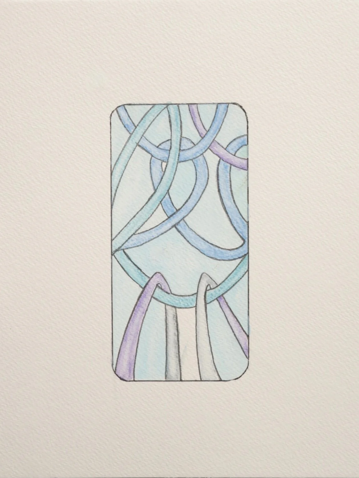 Watercolor and pencil on paper 2024