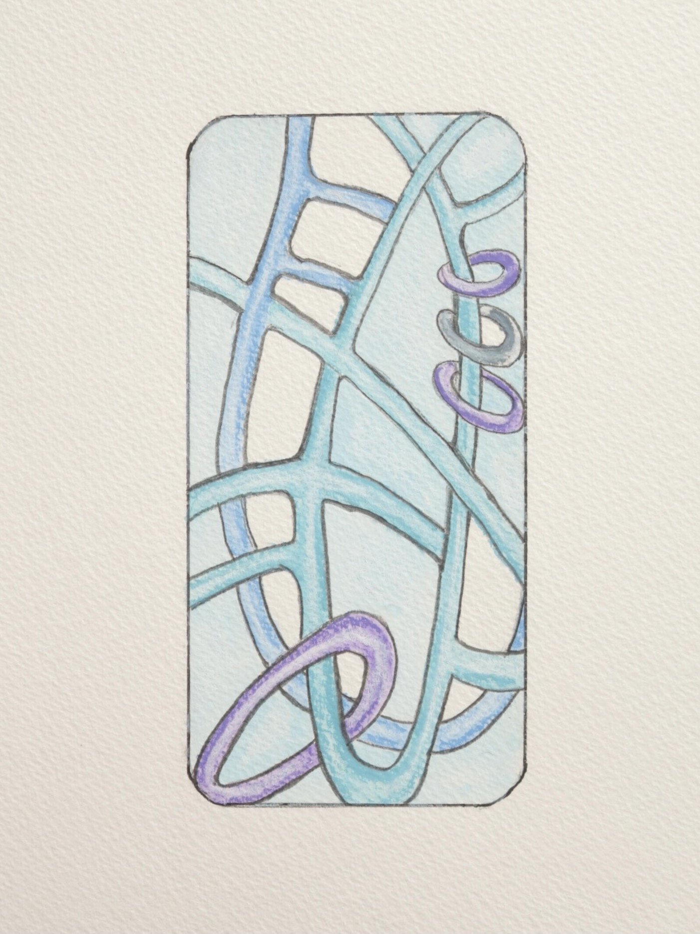 Watercolor and pencil on paper 2024