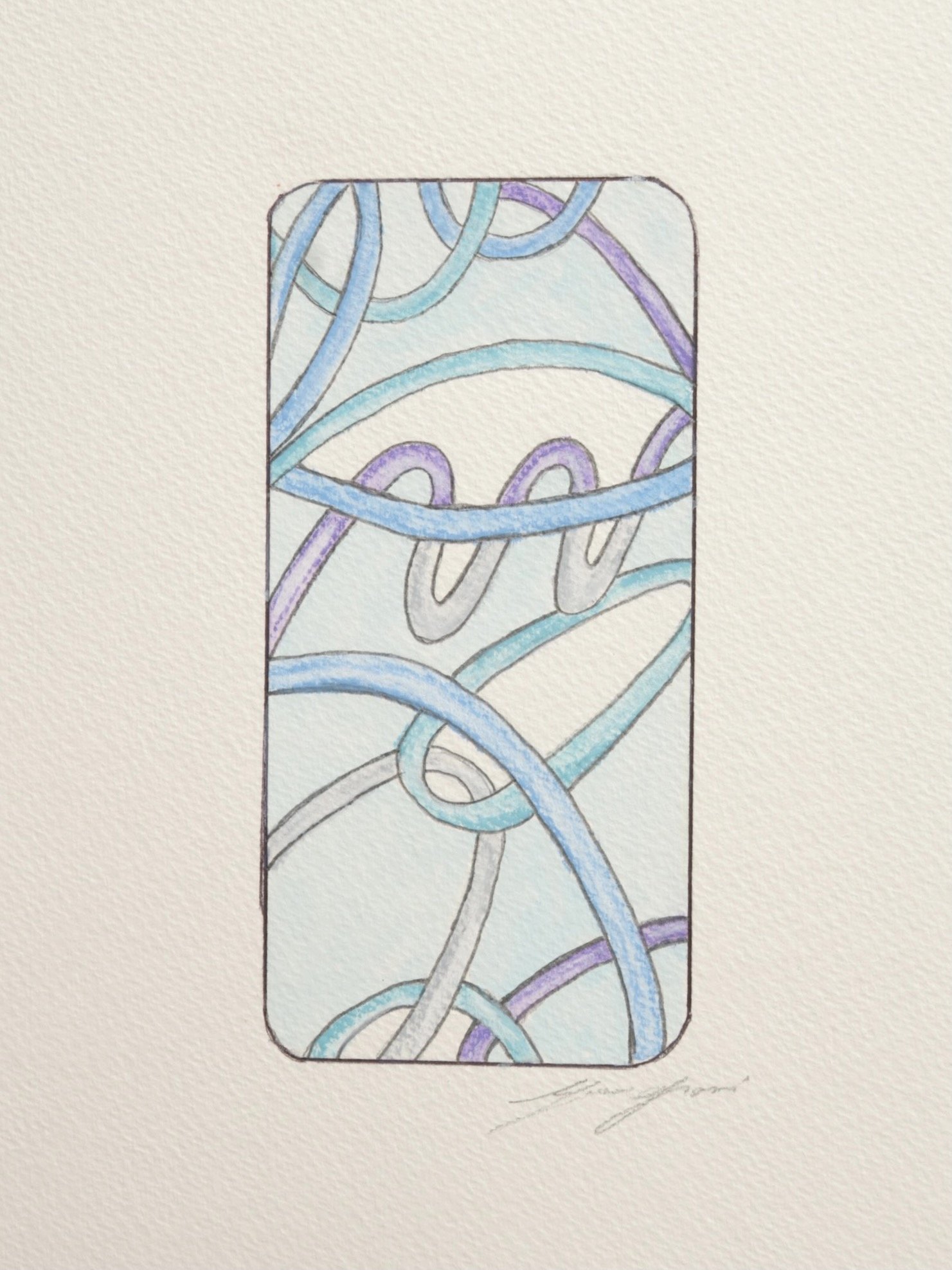 Watercolor and pencil on paper 2024