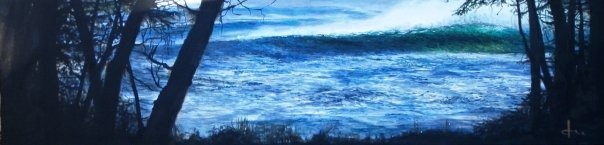 Secret Window // 18X36 acrylic on canvas // SOLD