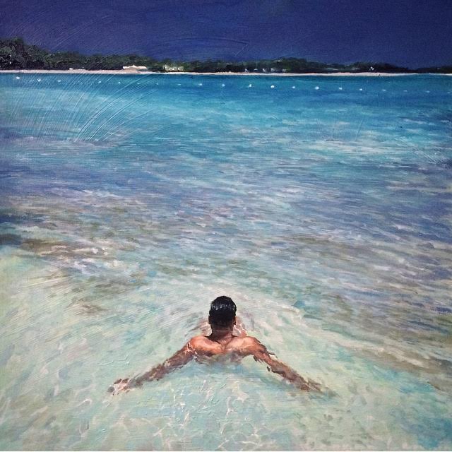 TAKING ON THE STORM // oil on canvas // 12" X12"// SOLD // 1000