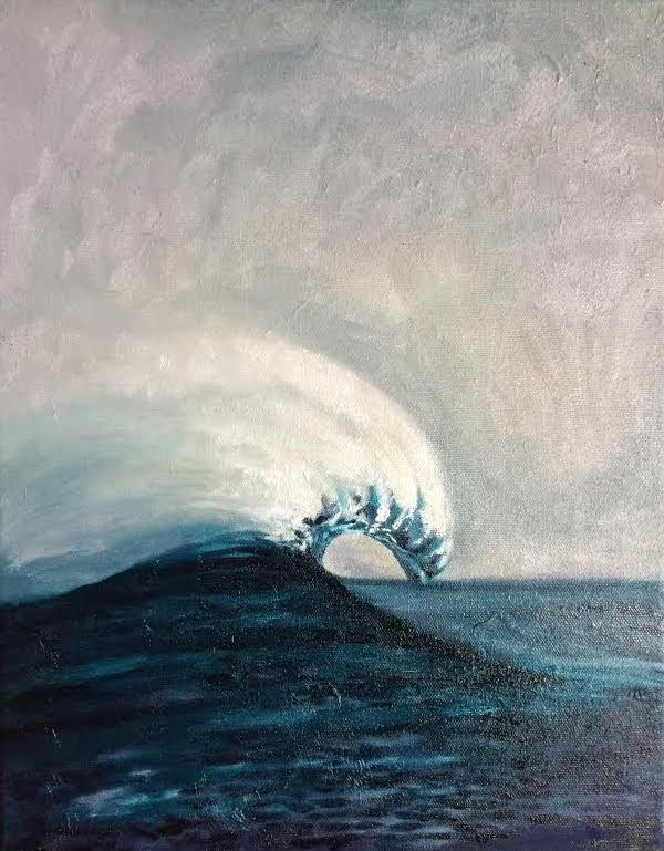WAVE V // oil on canvas // 8" X 10" // SOLD