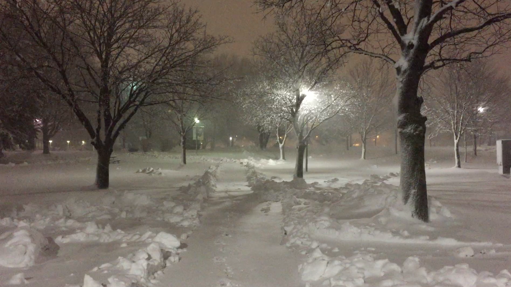 Snowy Night, Valparaiso, IN (Winter 2016)