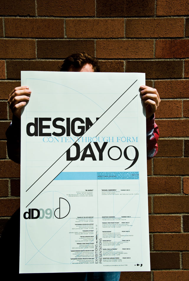 Me, looking ridiculous with a ridiculous poster.