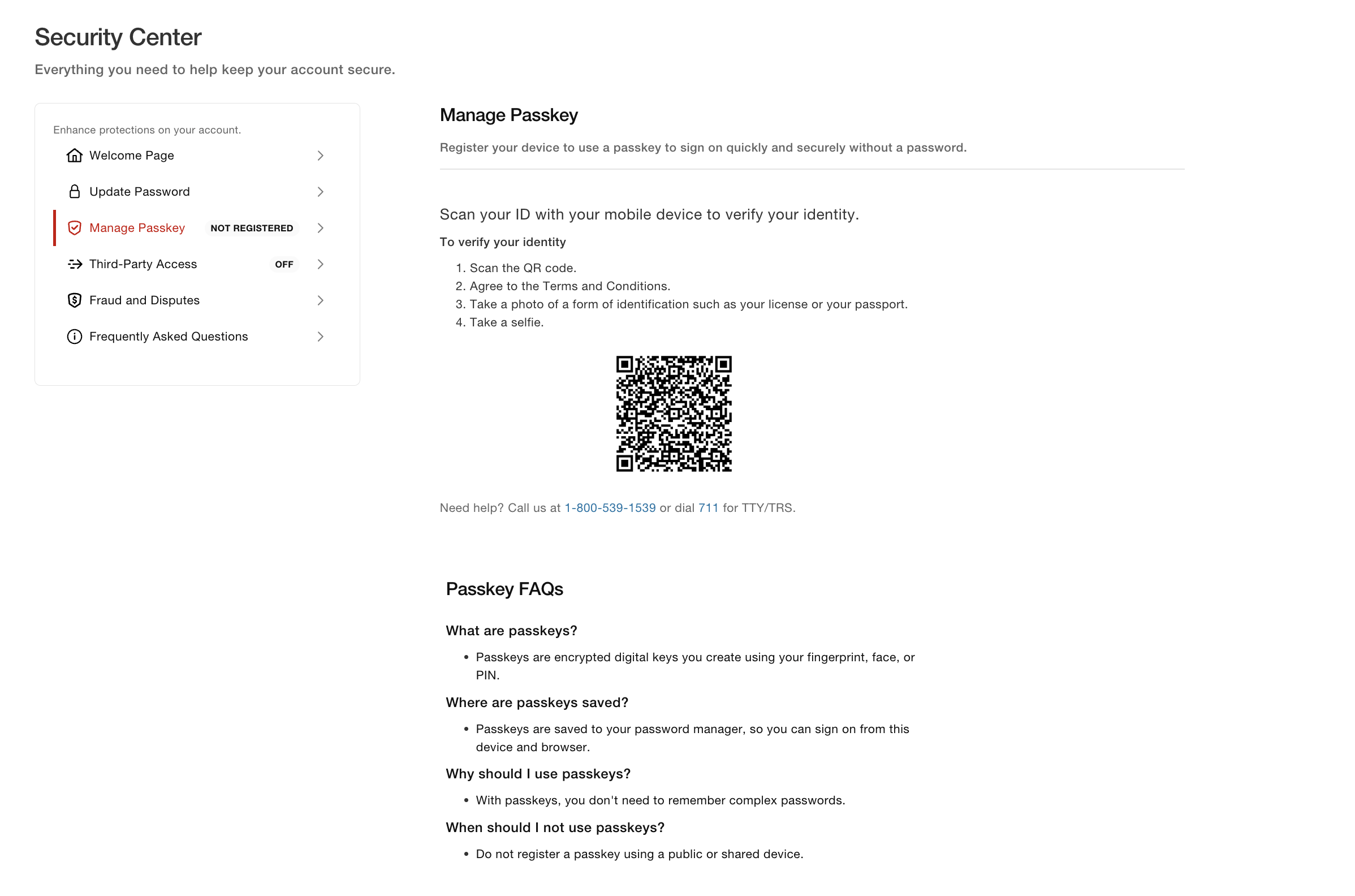 Register a Passkey