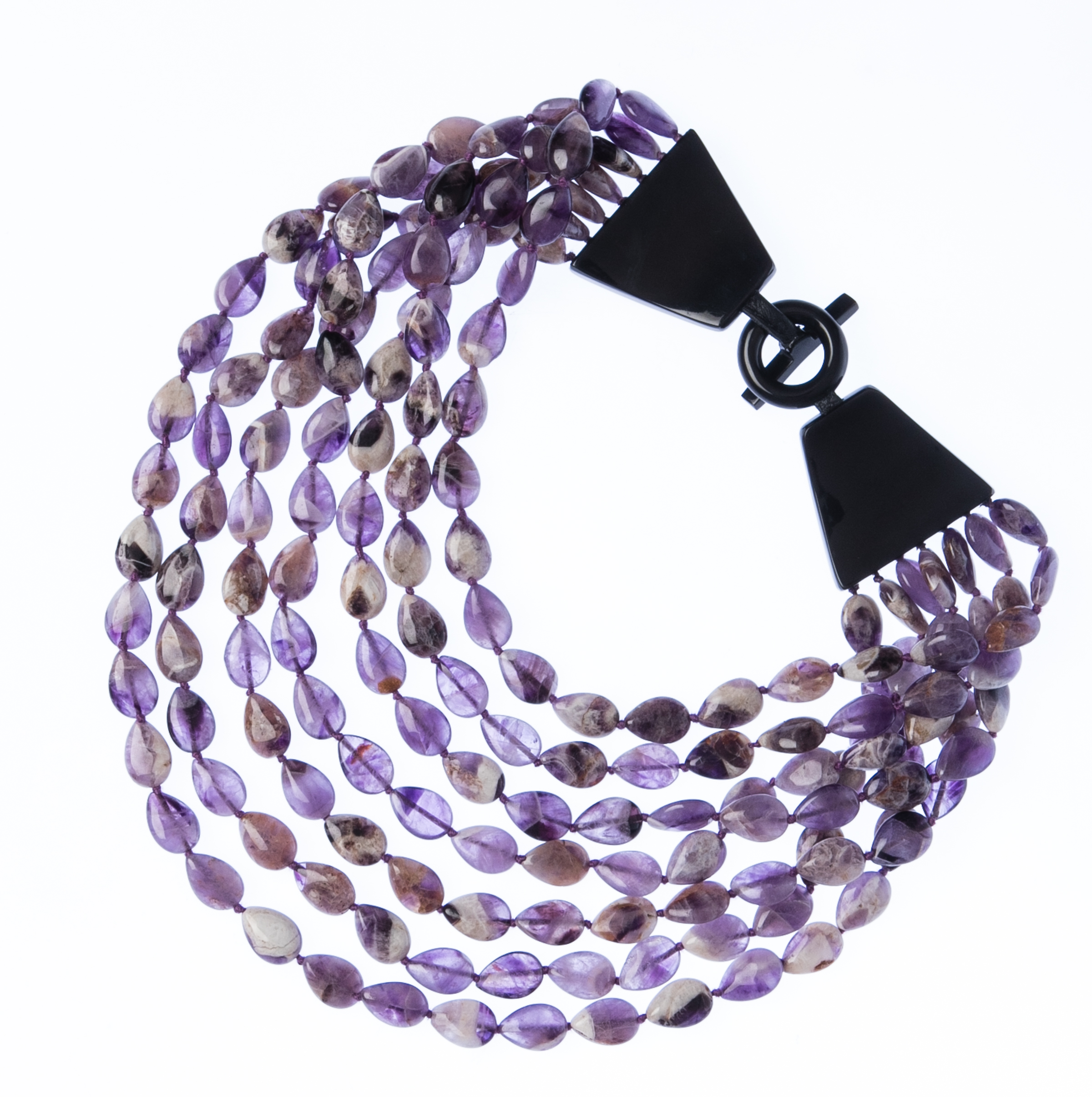 Multi-Strand Amethyst Necklace