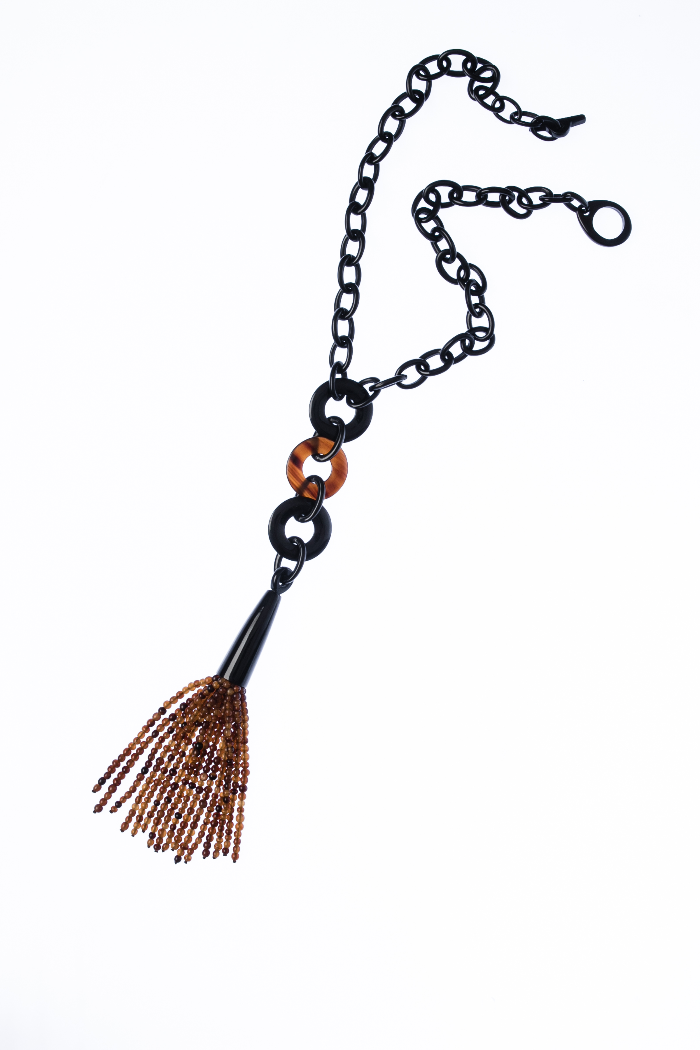 Medium Horn Tassel Necklace