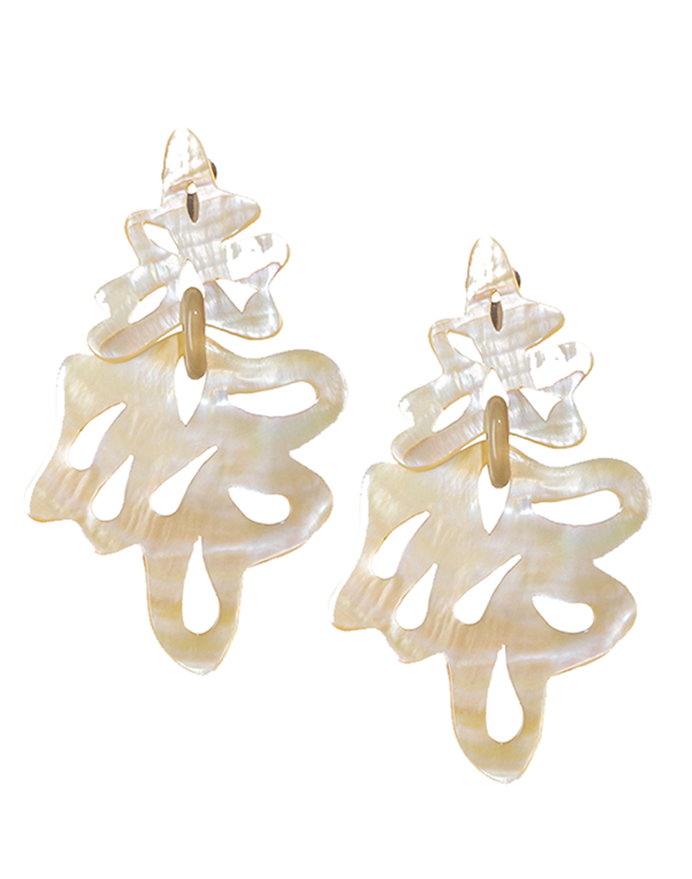 Floral Mother of Pearl Earrings
