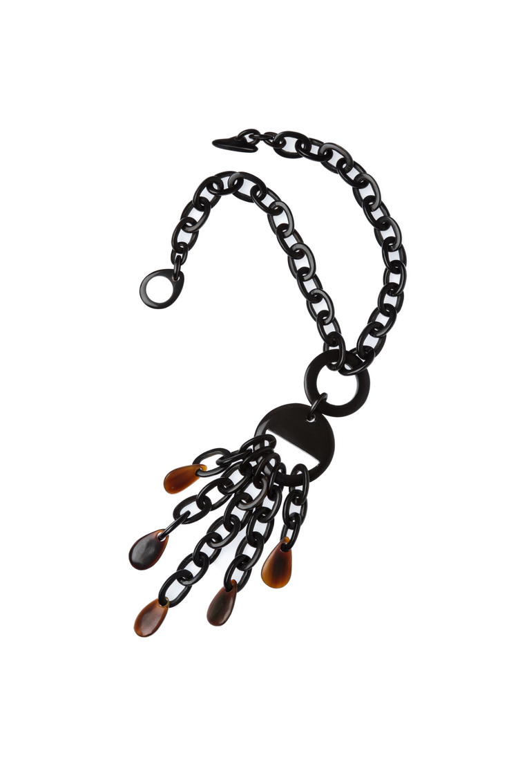 Horn & Bone Pendant Necklace