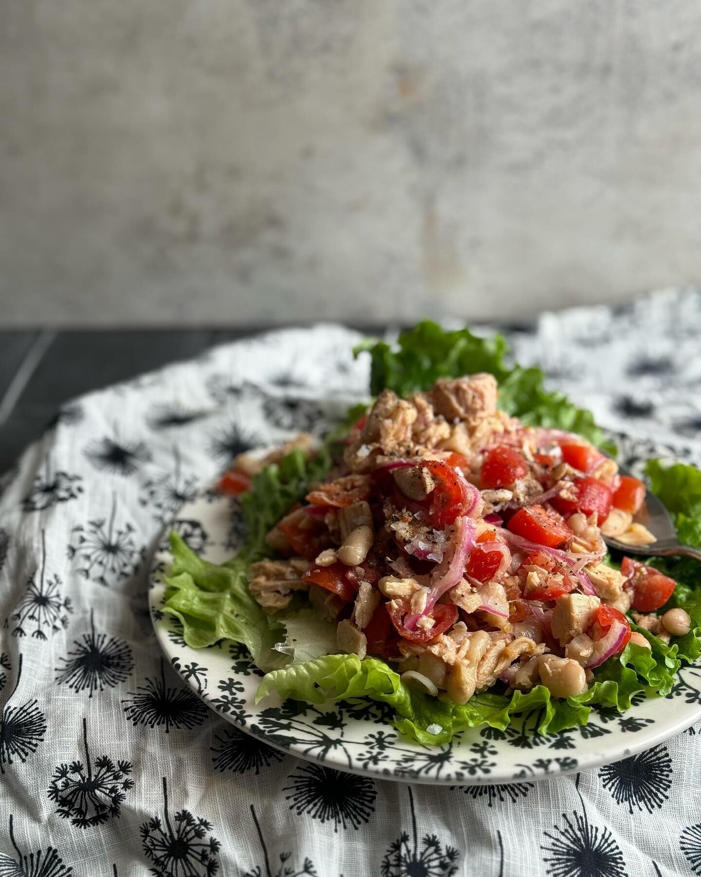 Tuna and Bean Salad - Recipe from Cucina Povera:The Italian Way of Transforming Humble Ingredients into Unforgettable Meals. Is the February cookbook for RainydayBites Cookbook Club. Our challenge was to make a recipe from the Beans and Lentil chapte