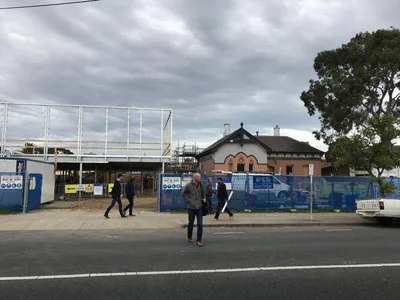 A difficult site doesn't exclude a solution; it just makes the resolution more complex. For example, at Murray Rd Preston an existing heritage building has been incorporated into the new child care centre design.