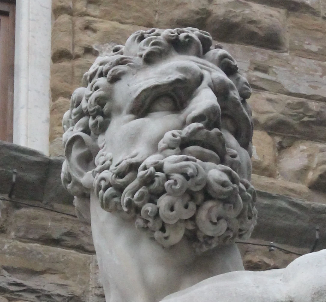 Hercules and Cacus (detail) - Baccio Bandinelli