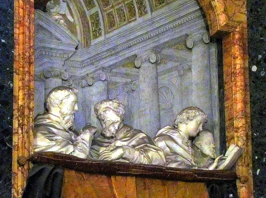 Witness box, Cornaro Chapel - Bernini