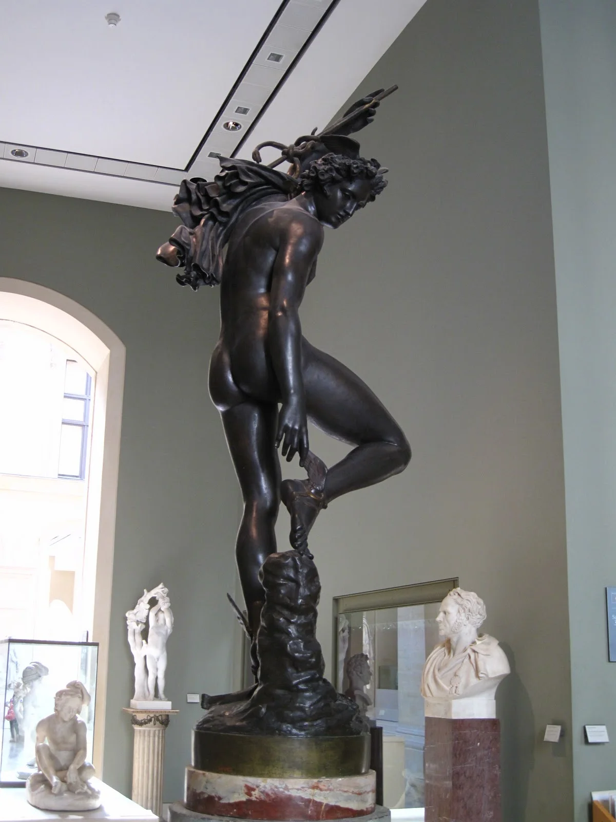 Mercury Fastening his Sandal - Rude