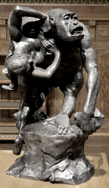 Gorilla abducting a woman - Emmanuel Fremiet