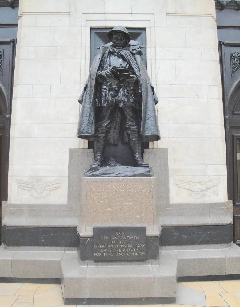 Great Western Railway Memorial, Paddington Station. Jagger.