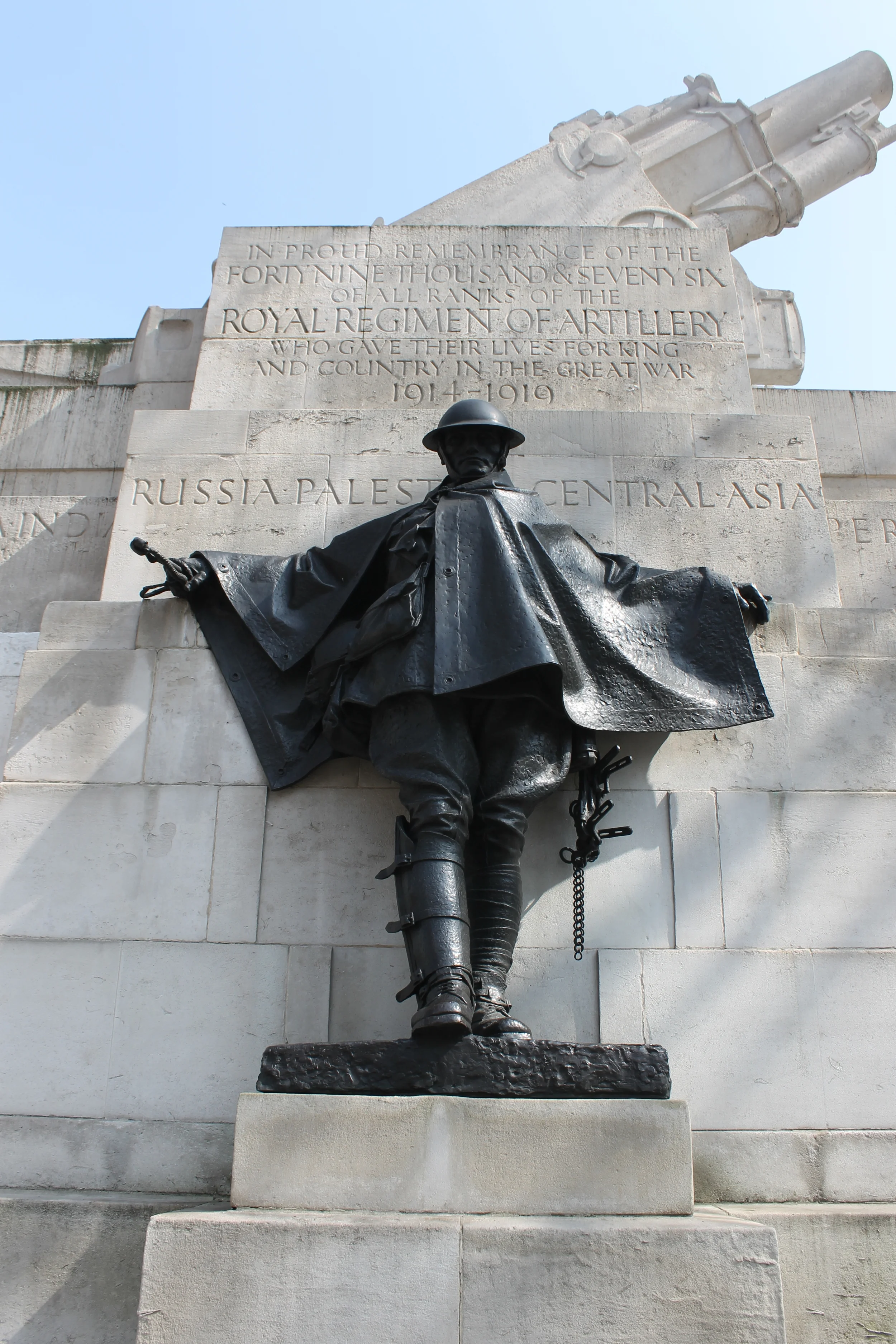 Royal Artillery Memorial. Detail:Driver. Jagger, 1921-25
