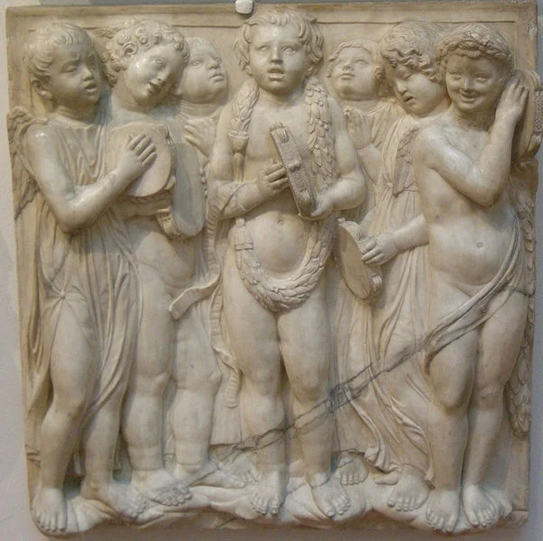 Cantoria (detail). Luca Della Robbia.
