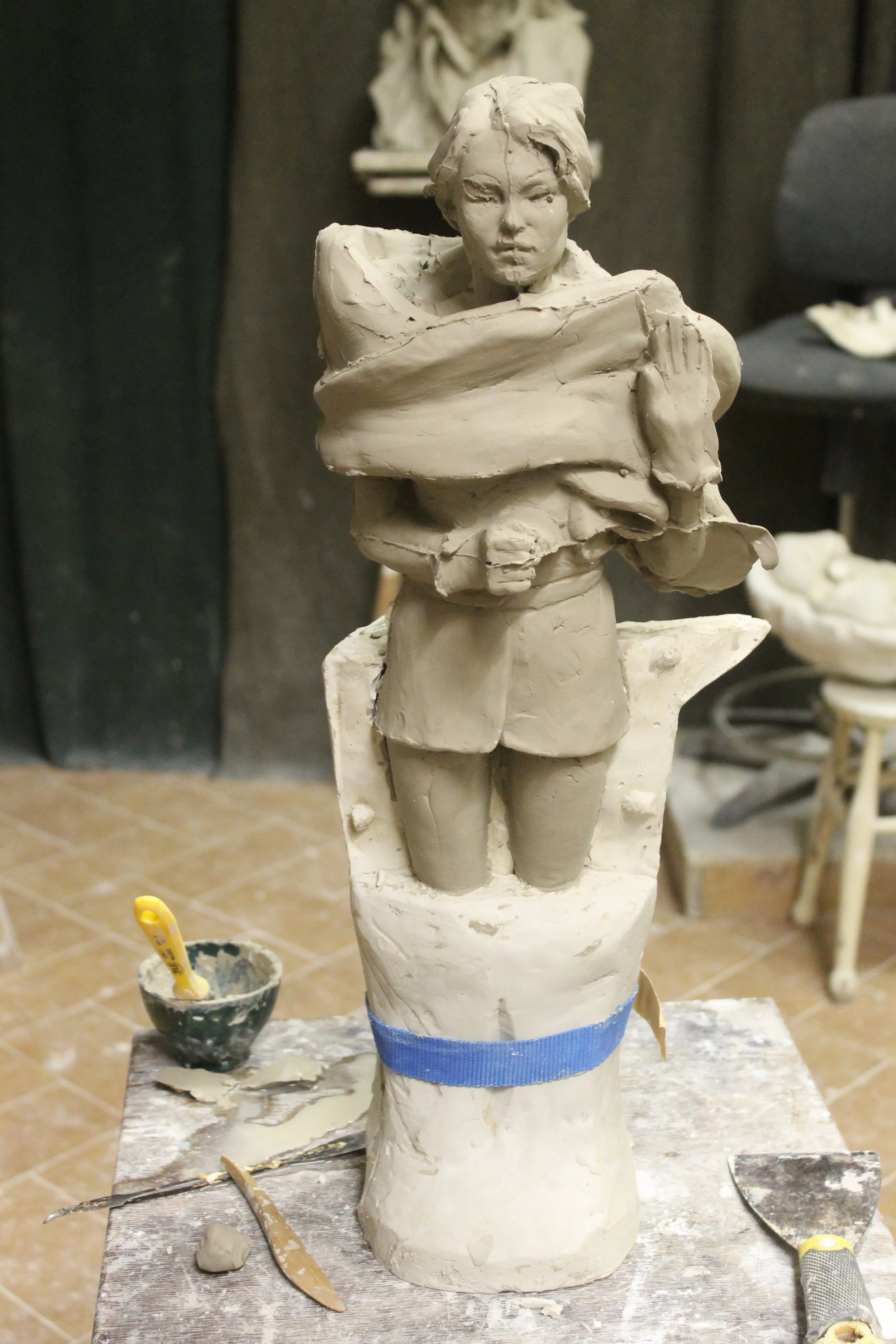 cast from a press mold. Lots of touching up to do...