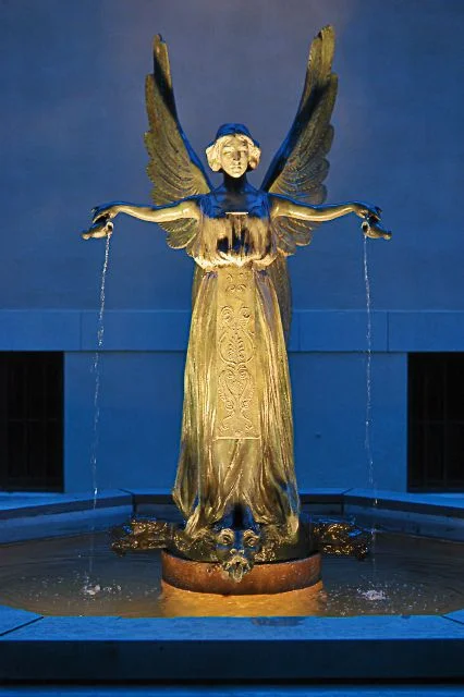 Raffaello Romanelli, Fountain Angel, Missouri Botanical Gardens