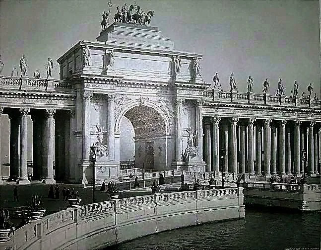 Triumphal Arch and Peristyle of the White City.