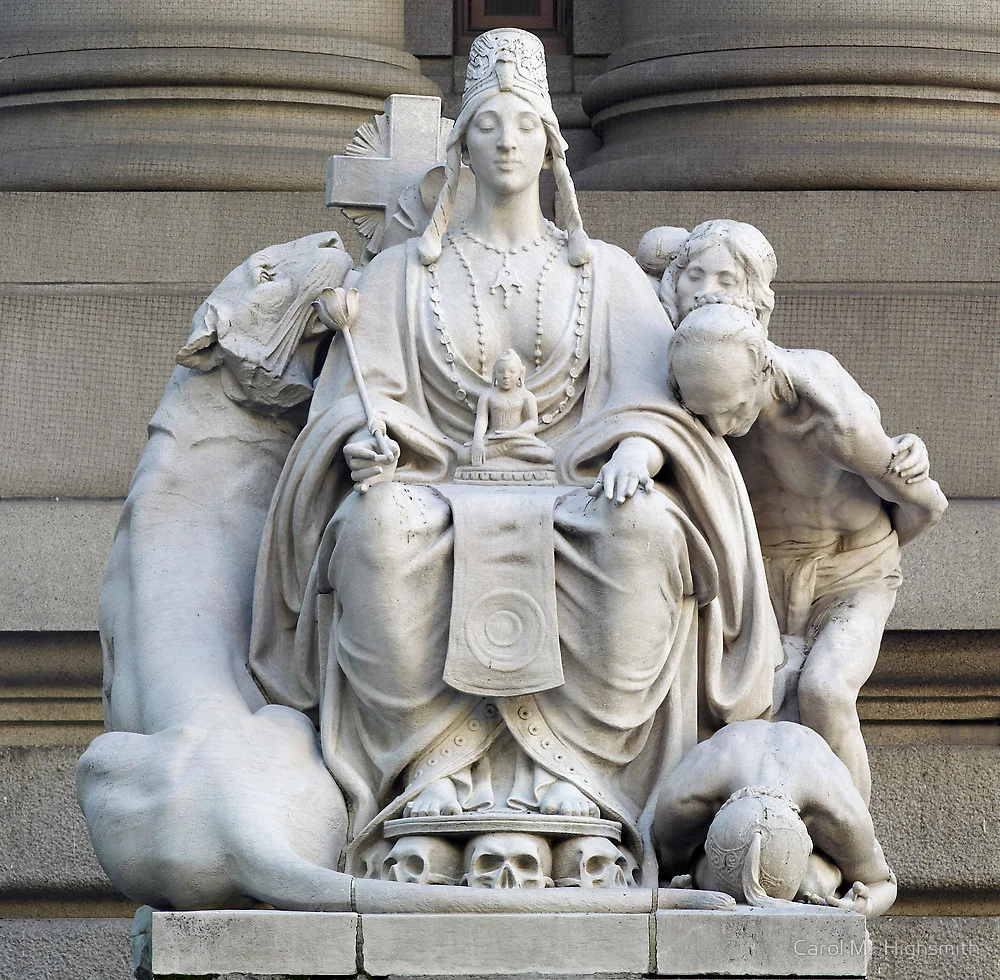 Asia. US Customs House, New York