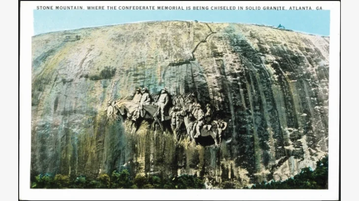 Projected design of the Confederate Shrine at Stone Mountain, Georgia.