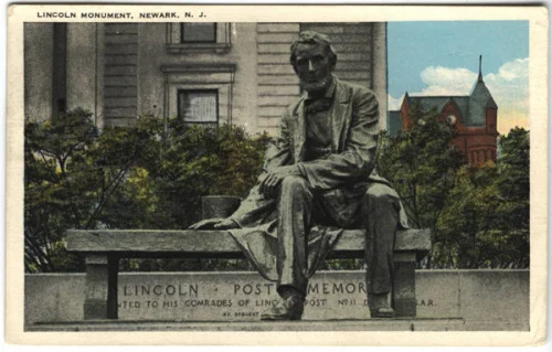 Seated Lincoln. Newark, New Jersey