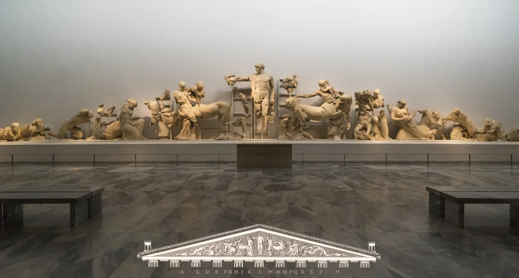 Pediment of the Temple of Zeus, Olympia - Cantauromachy