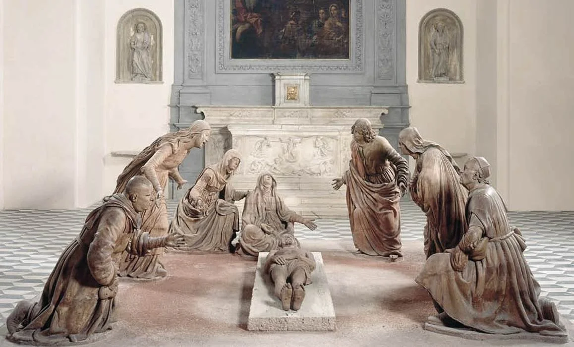 Lamentation. Guido Mazzoni, Sant'Anna dei Lombardi, Naples, 1492.