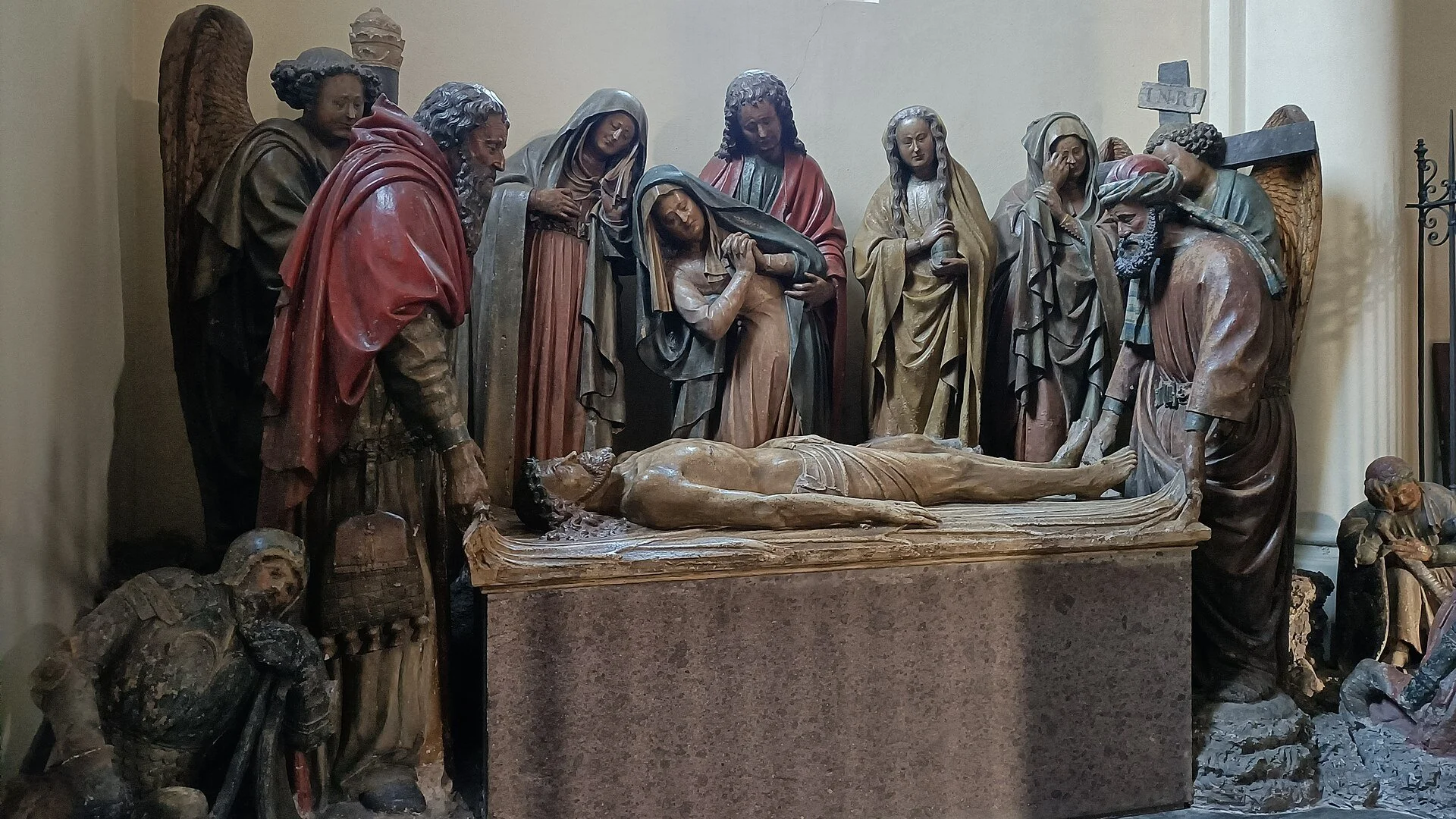 Lamentation. unattributed; 15th century. Santa Maria della Scala, Moncalieri.