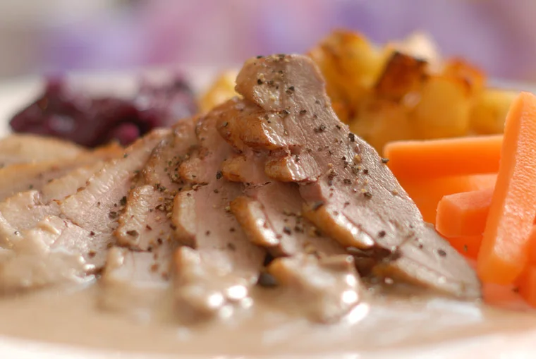 Duck Breast in Bramble Sauce