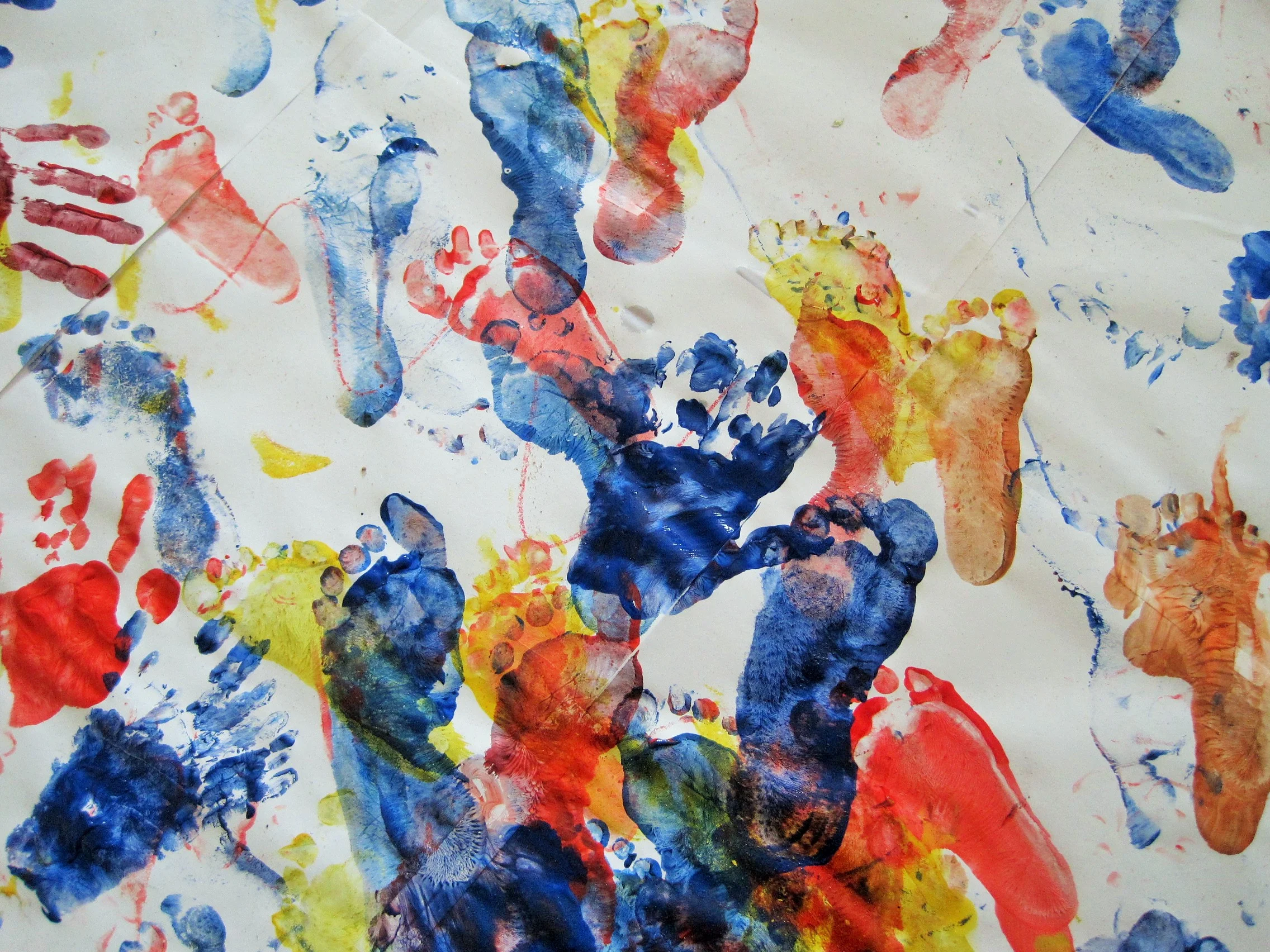 Hand Feet Painting Welton Free Rangers Forest School Nursery