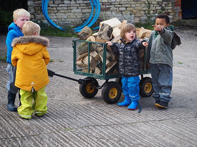 As the weather drops we are ensuring we have wood on site for when we need a fire to warm us or to cook something warming.
.
Please bring lots of layers for outdoor play and forest school.
.
If we&rsquo;re warm we can play. .
Gloves, hats and scarves