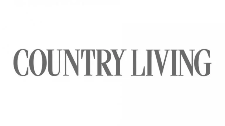 Text that reads 'COUNTRY LIVING' in gray font on a white background.