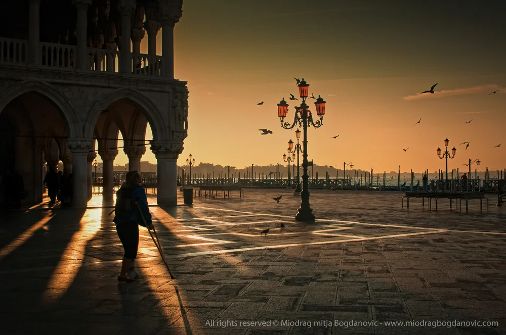 Sunrise at Palazzo Ducale, Piazzetta di San Marco - Venice, Italy