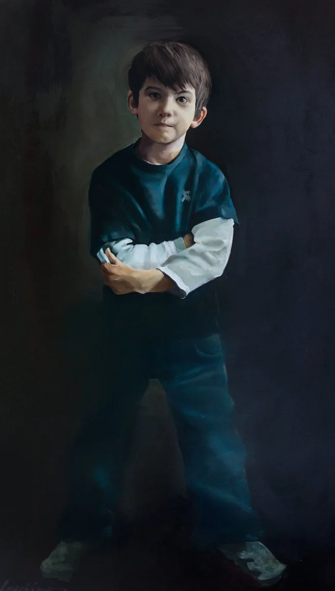Holden — Portrait in oil by Jane Lucchino