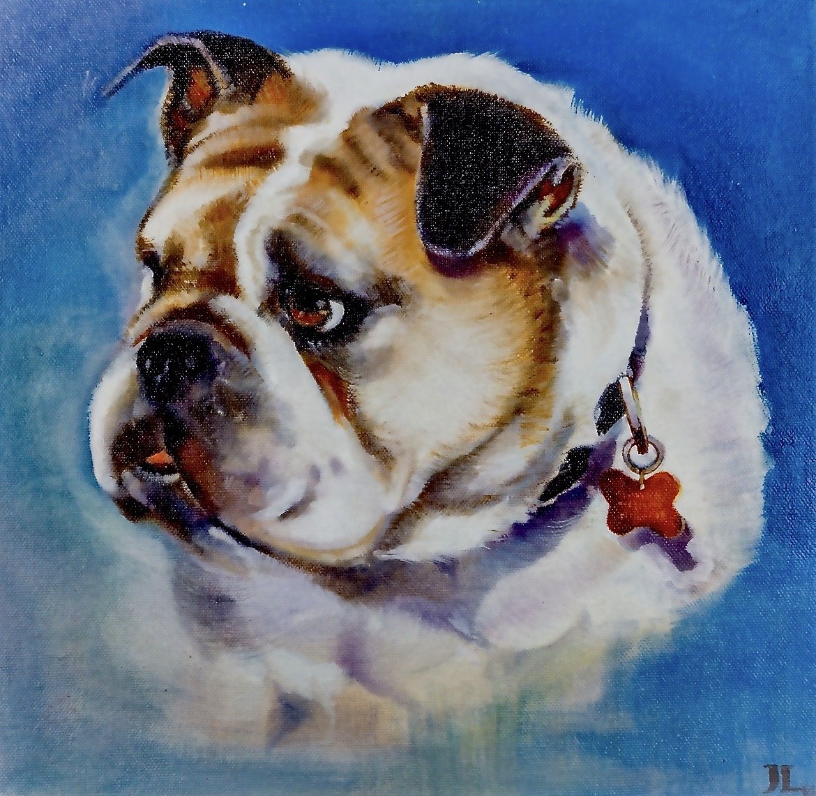 Pet painting in oil by Jane Lucchino