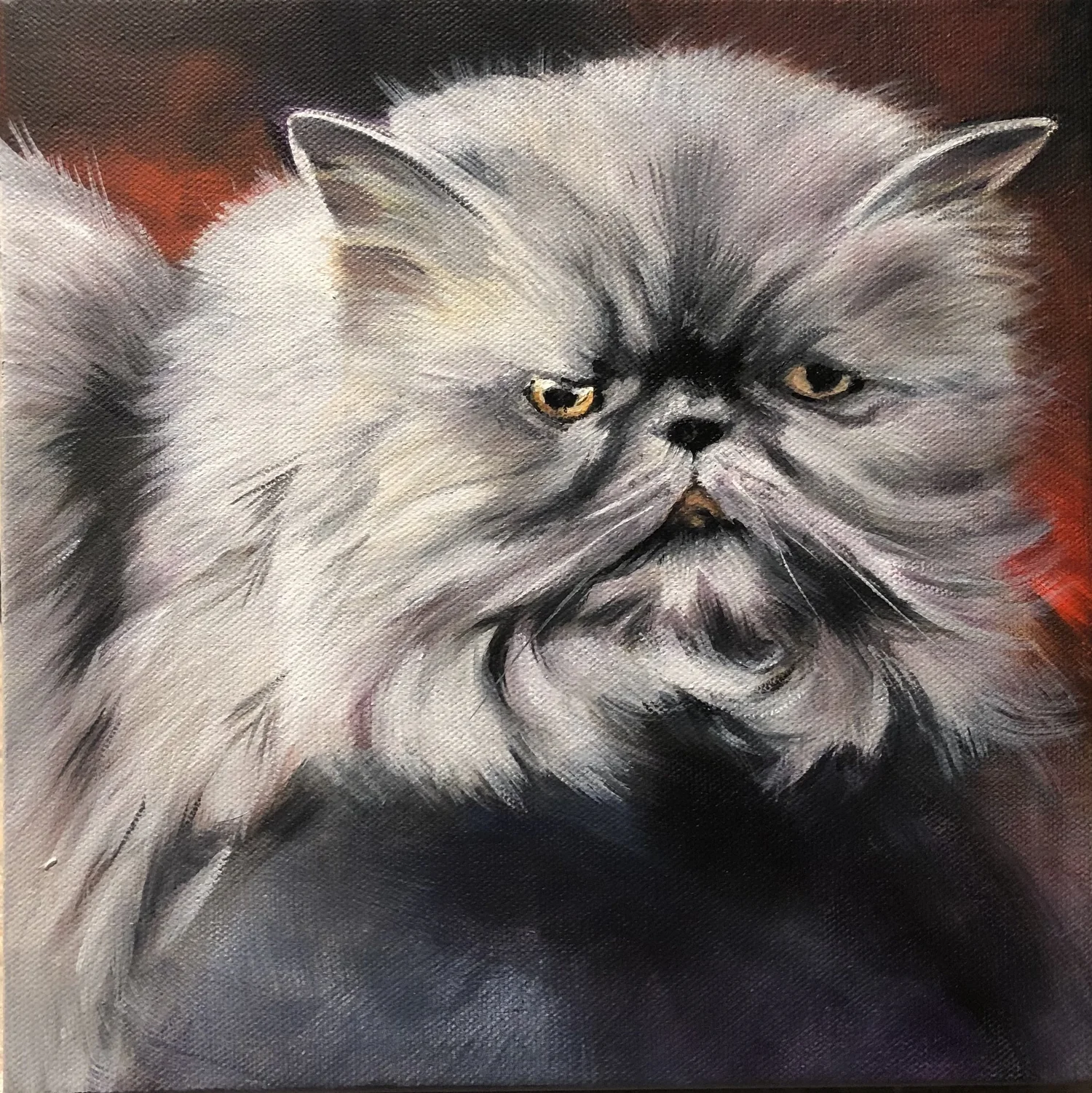 Pet painting in oil by Jane Lucchino