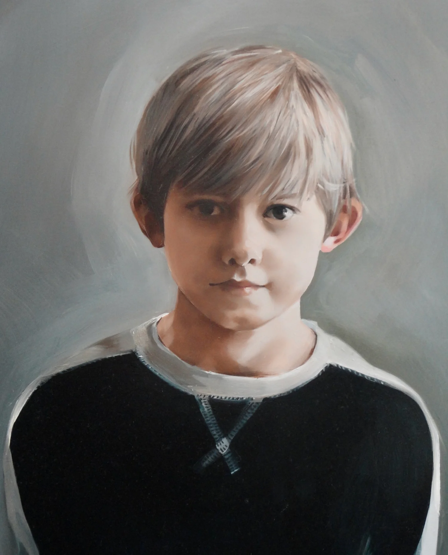 Portrait in oil by Jane Lucchino