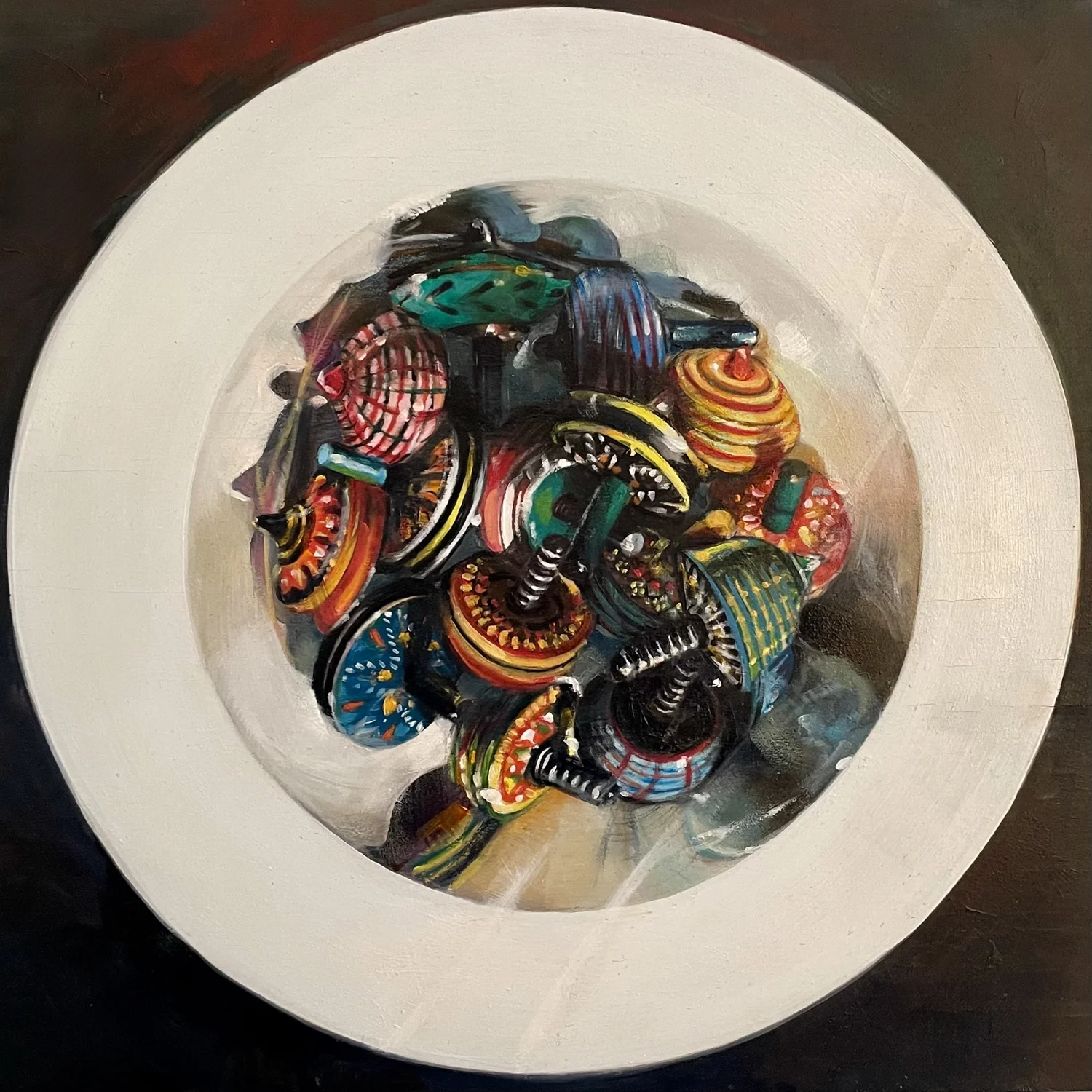 Small oil painting by Jane Lucchino