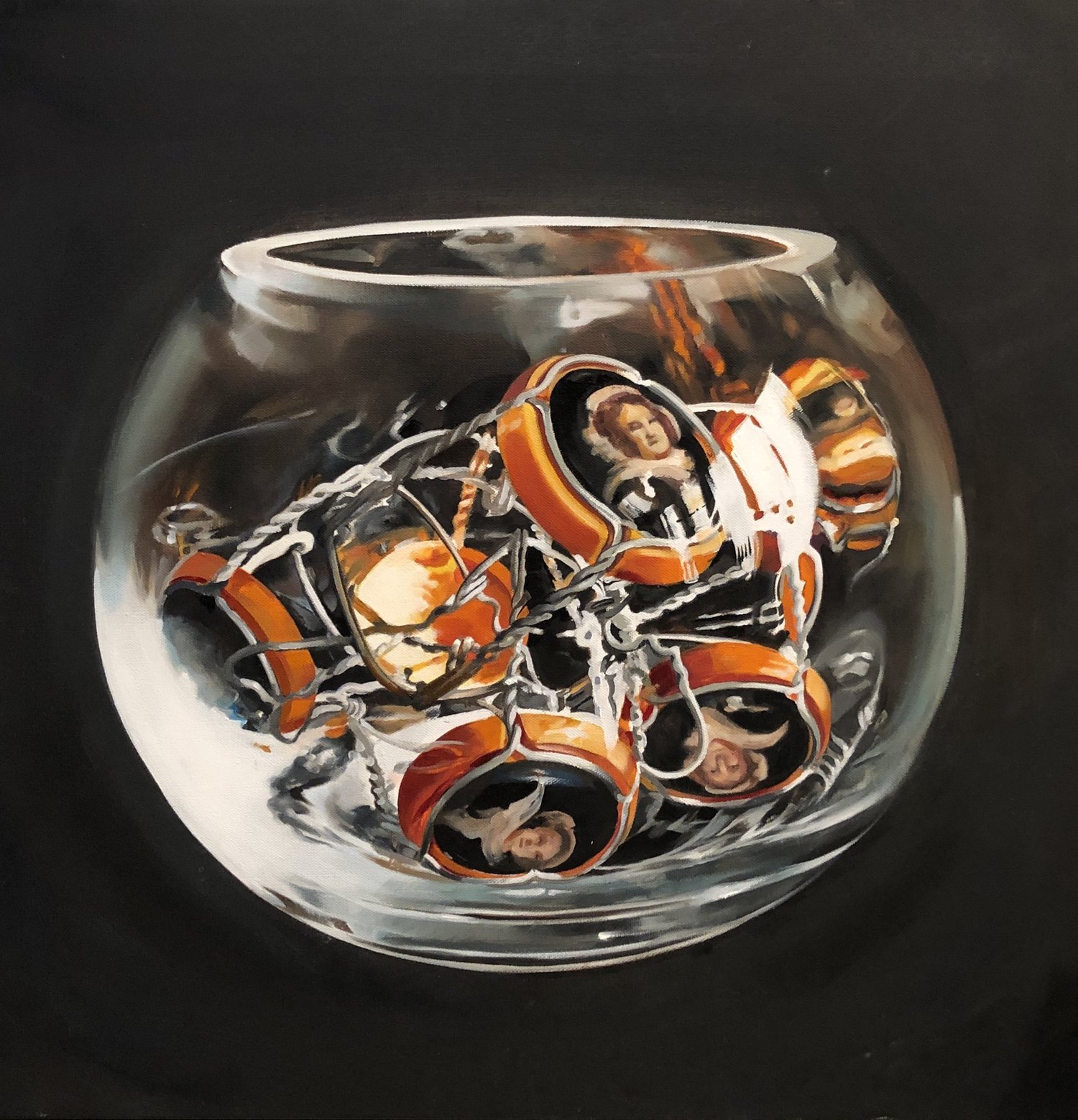Still life in oil by Jane Lucchino
