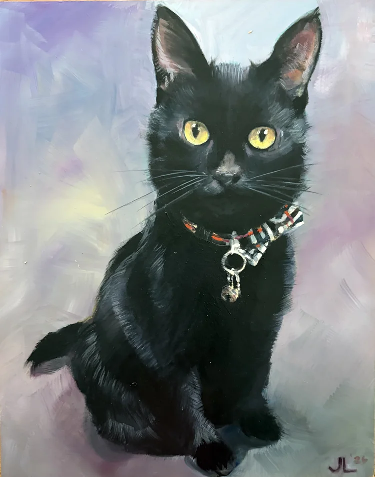 Commissioned pet portrait