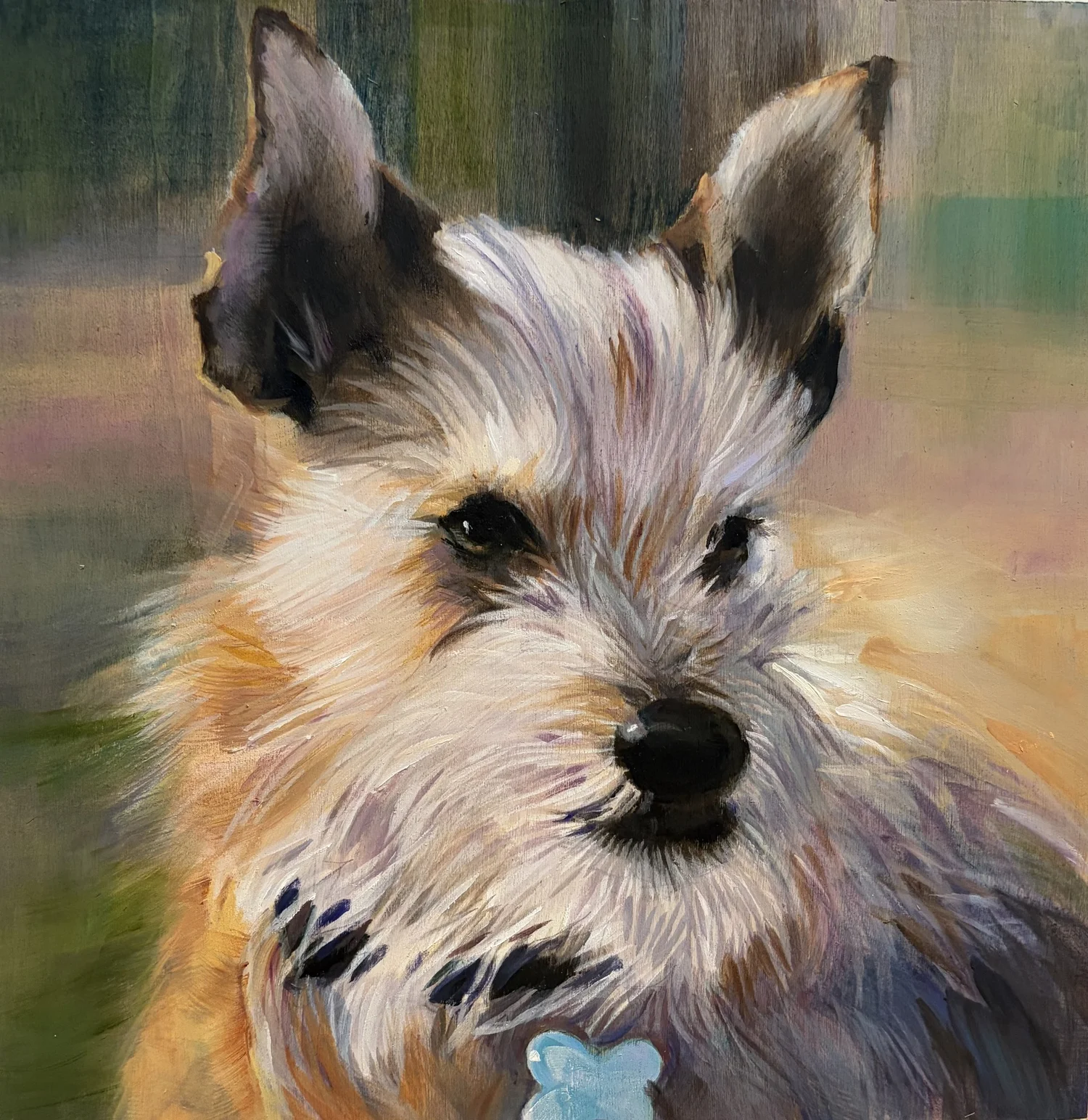 Pet painting in oil by Jane Lucchino